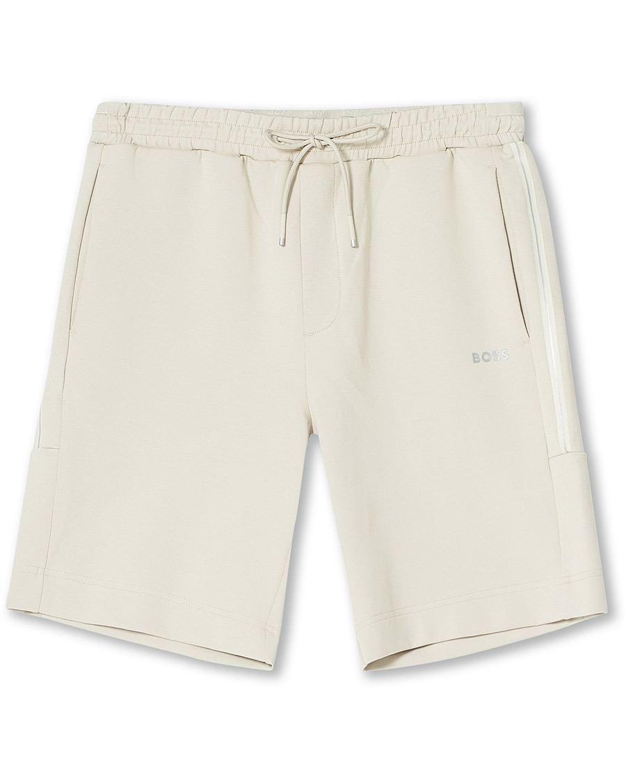 Herren | Shorts | BOSS GREEN | BOSS Athleisure Headlo Sweatshorts Light Beige
