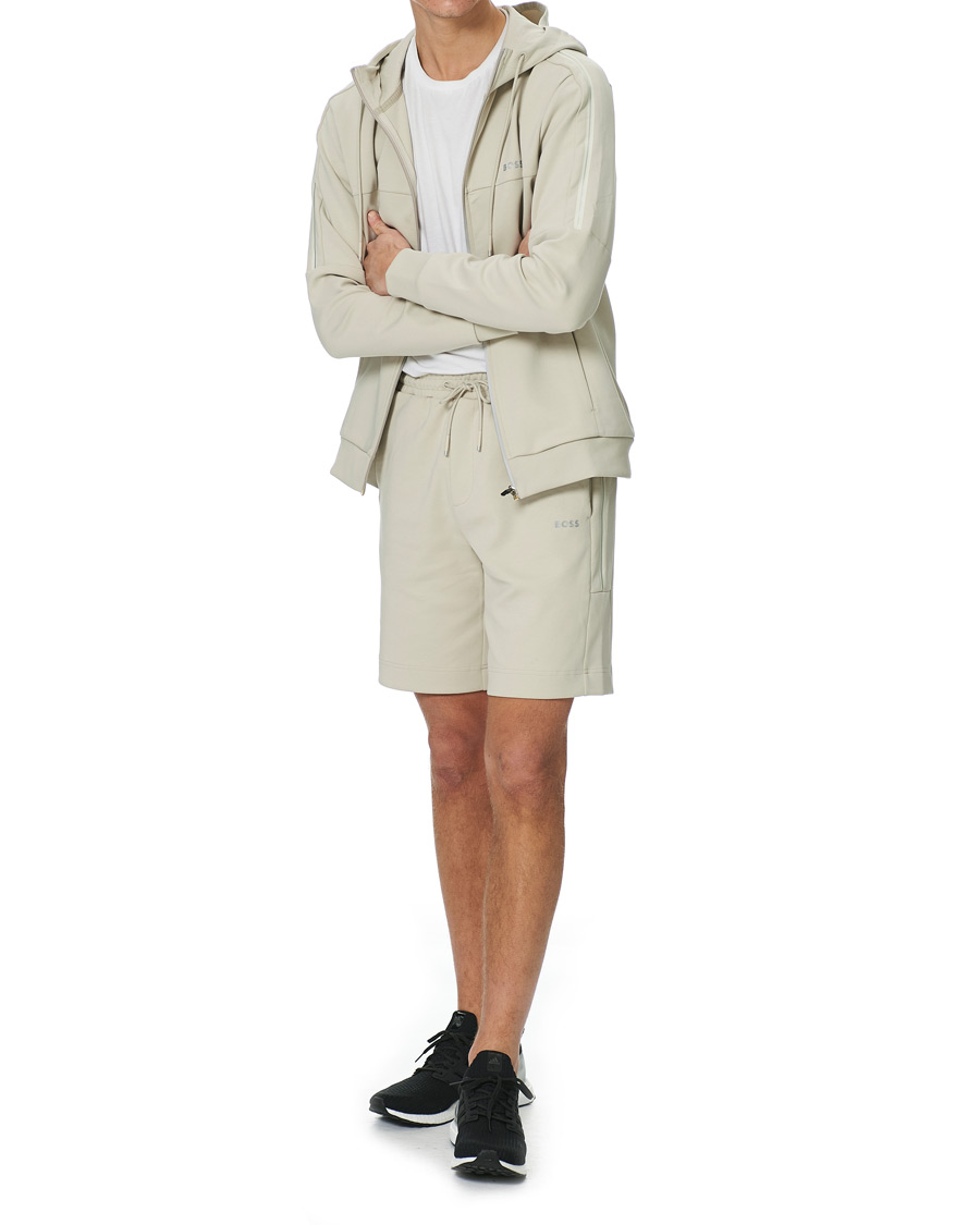 Herren | Shorts | BOSS GREEN | BOSS Athleisure Headlo Sweatshorts Light Beige