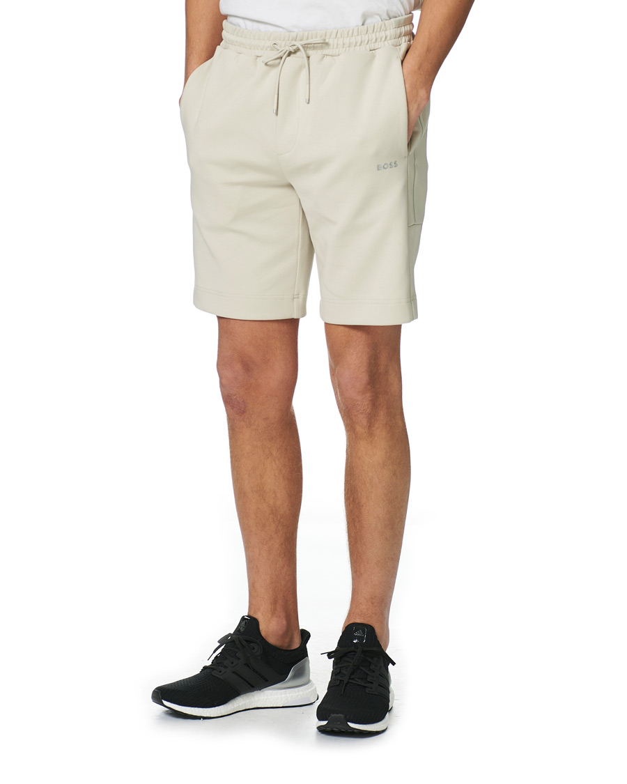 Herren | Shorts | BOSS GREEN | BOSS Athleisure Headlo Sweatshorts Light Beige