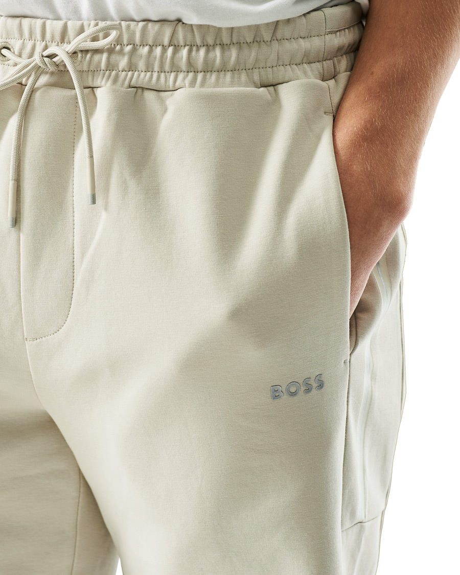 Herren | Shorts | BOSS GREEN | BOSS Athleisure Headlo Sweatshorts Light Beige