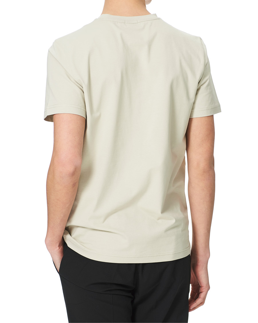 Herren | T-Shirts | BOSS GREEN | BOSS Athleisure Taped Logo Crew Neck Tee Light Beige