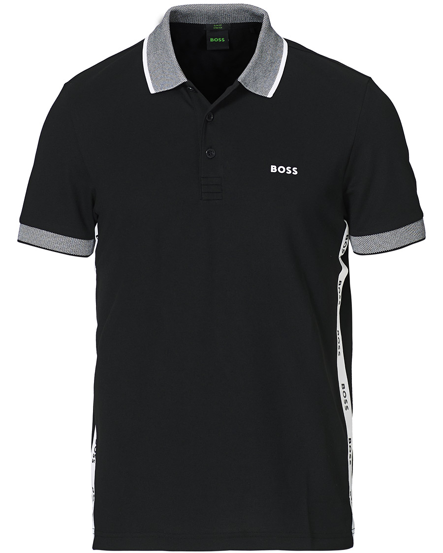Herren | Poloshirts | BOSS GREEN | BOSS Athleisure Paule Logo Polo Black