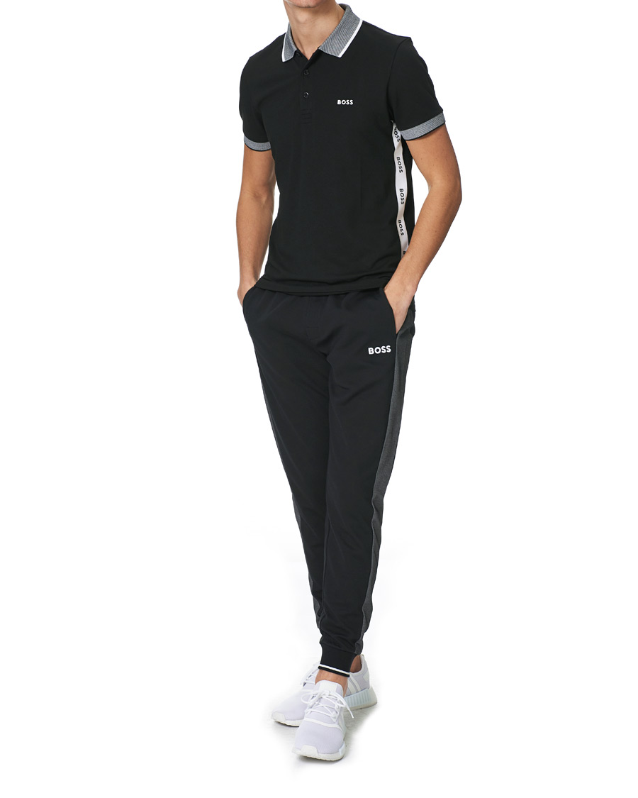 Herren | Poloshirts | BOSS GREEN | BOSS Athleisure Paule Logo Polo Black