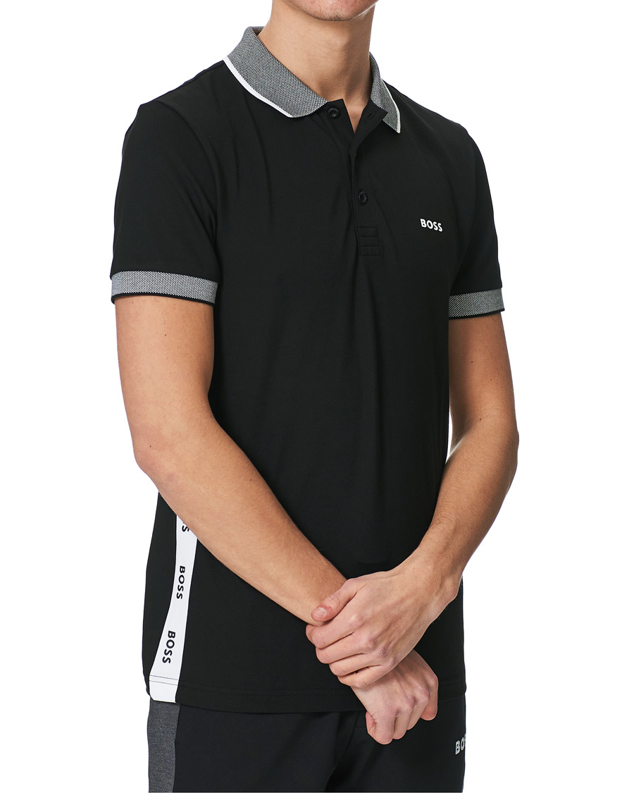 Herren | Poloshirts | BOSS GREEN | BOSS Athleisure Paule Logo Polo Black