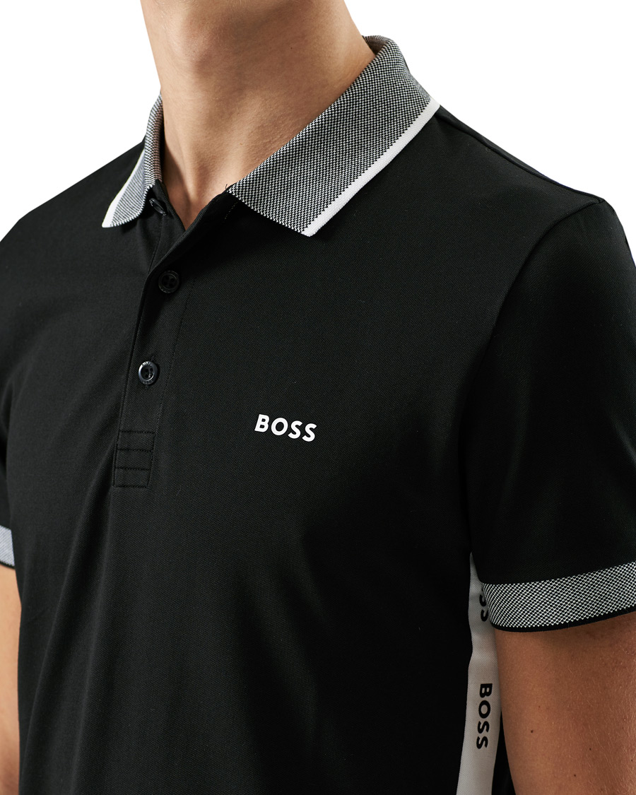 Herren | Poloshirts | BOSS GREEN | BOSS Athleisure Paule Logo Polo Black