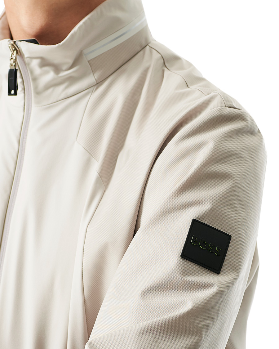 Herren | Jacken | BOSS GREEN | BOSS Athleisure Furio Taped Logo Jacket Light Beige