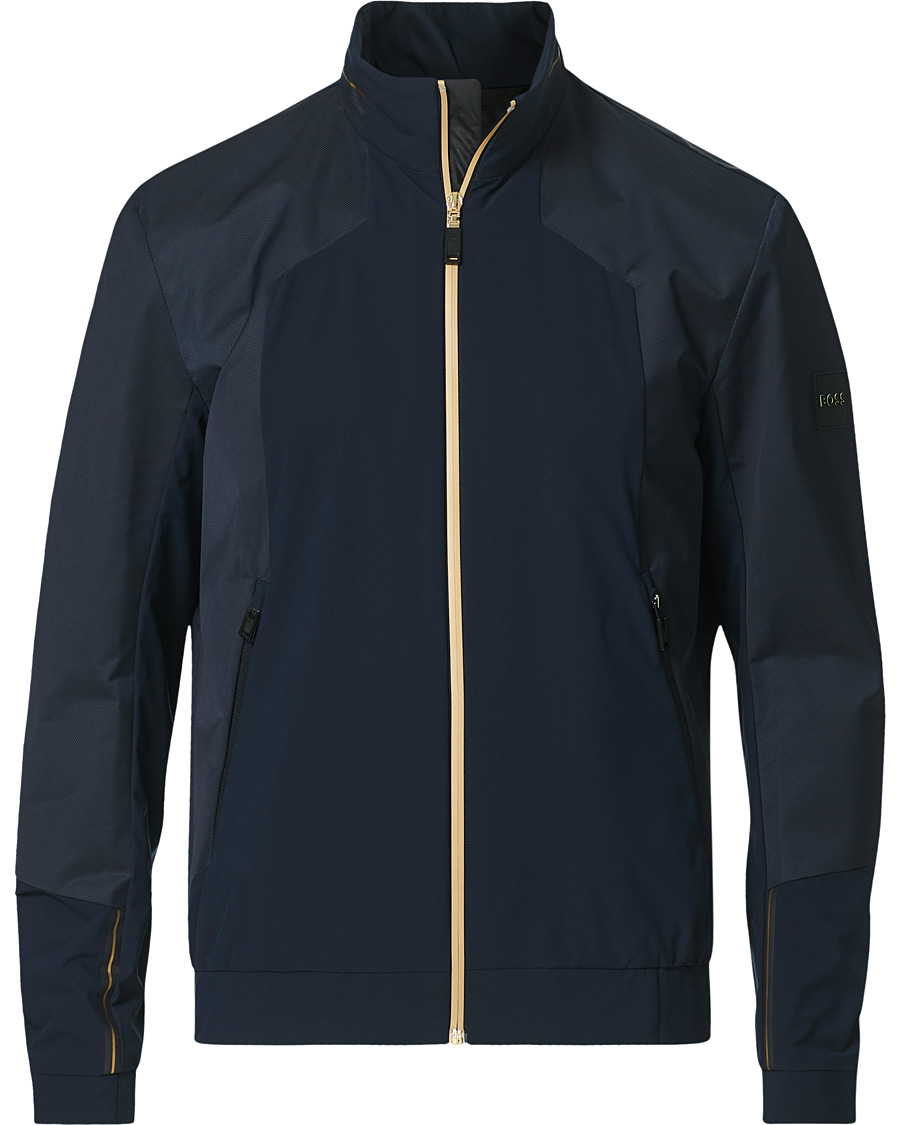 Herren | Jacken | BOSS GREEN | BOSS Athleisure Furio Taped Logo Jacket Dark Blue