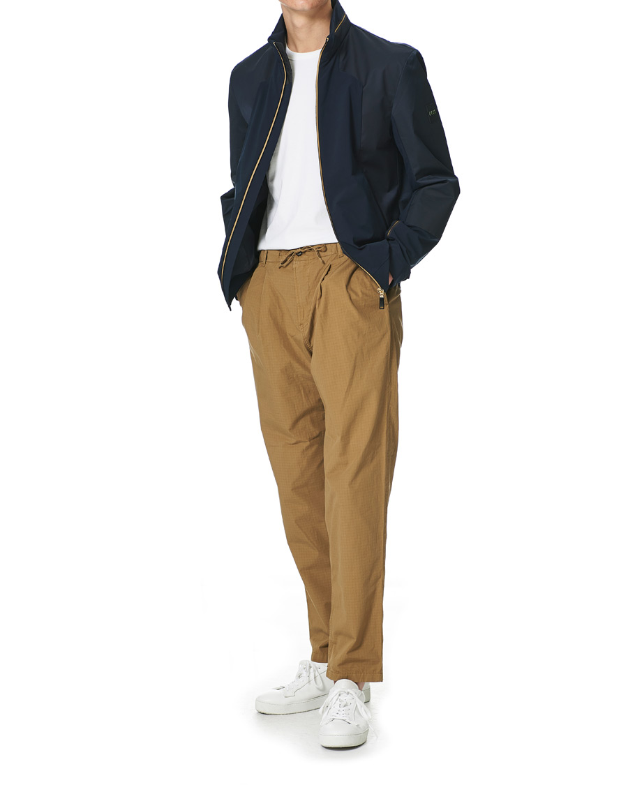 Herren | Jacken | BOSS GREEN | BOSS Athleisure Furio Taped Logo Jacket Dark Blue