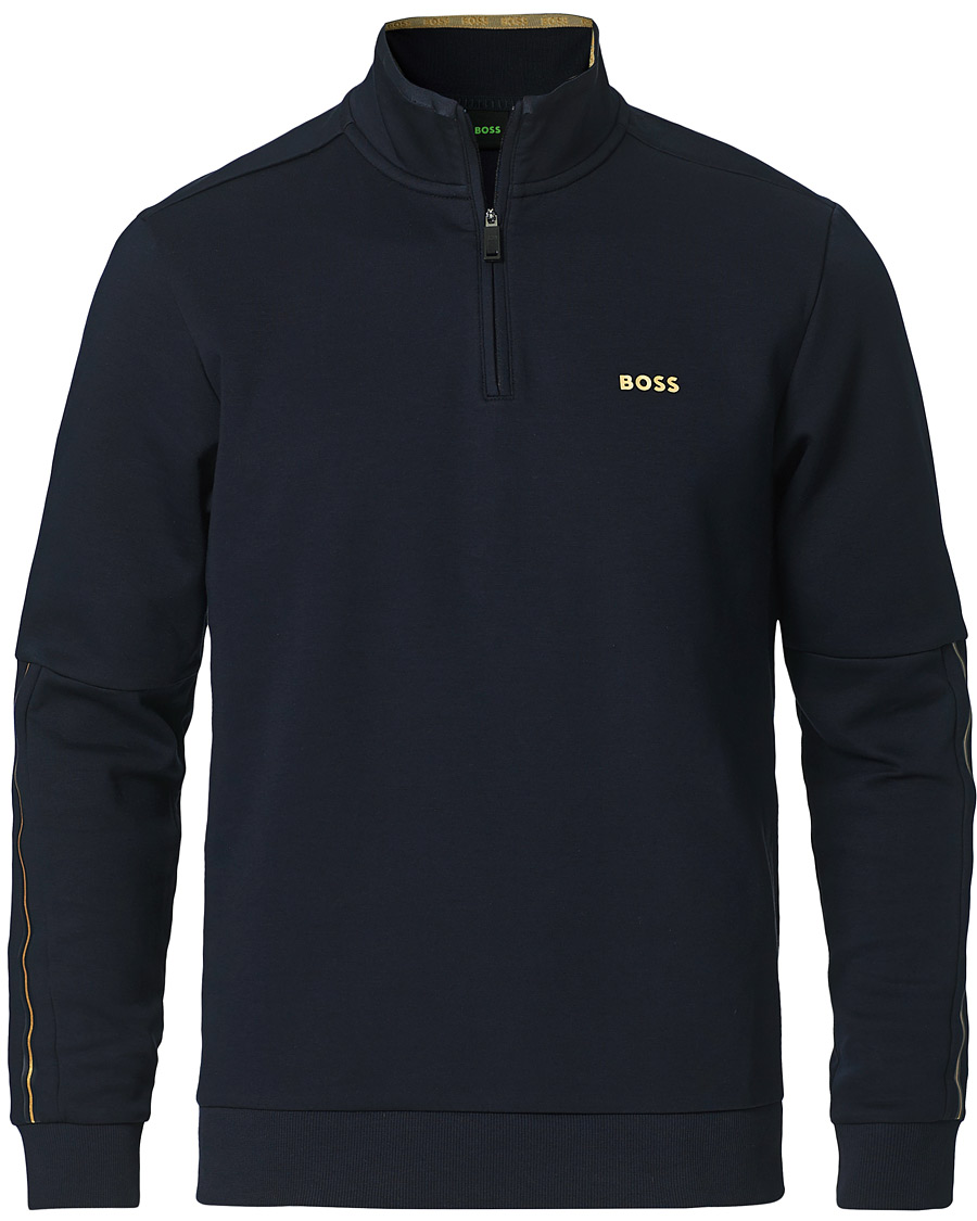 Herren | Pullover | BOSS GREEN | BOSS Athleisure Sweat Half Zip Dark Blue