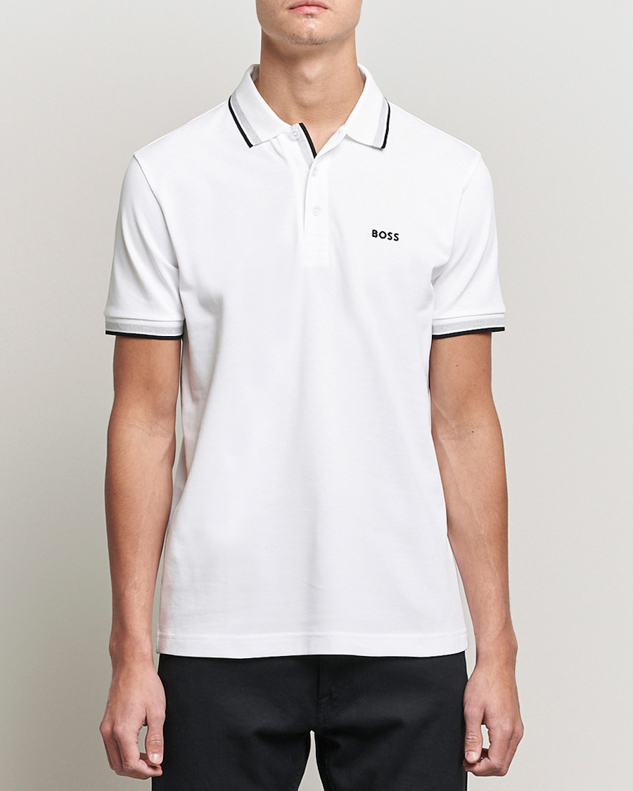 Herren | Poloshirts | BOSS GREEN | Paddy Piké White