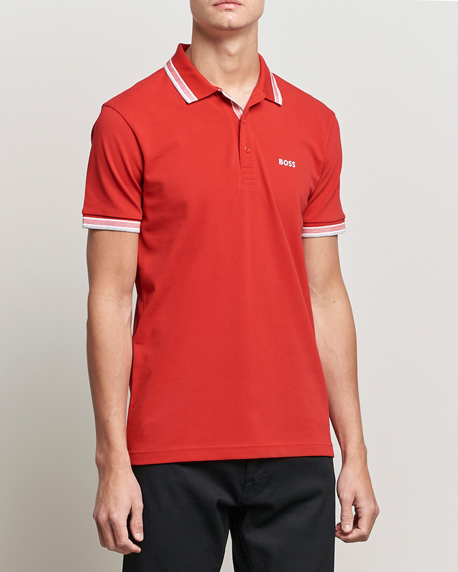 Herren | Poloshirt | BOSS GREEN | Paddy Piké Medium Red