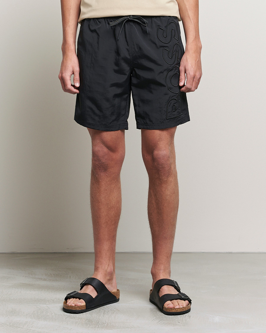 Herren | Badeshorts mit Schnürung | BOSS BLACK | Whale Swimshorts Black