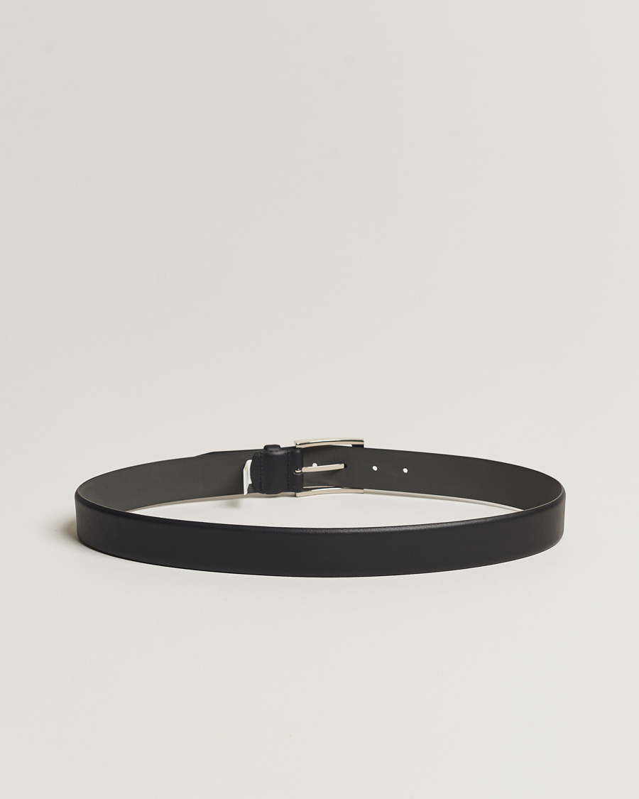 Herren | Gürtel | BOSS | Barnabie Leather Belt 3,5 cm Black