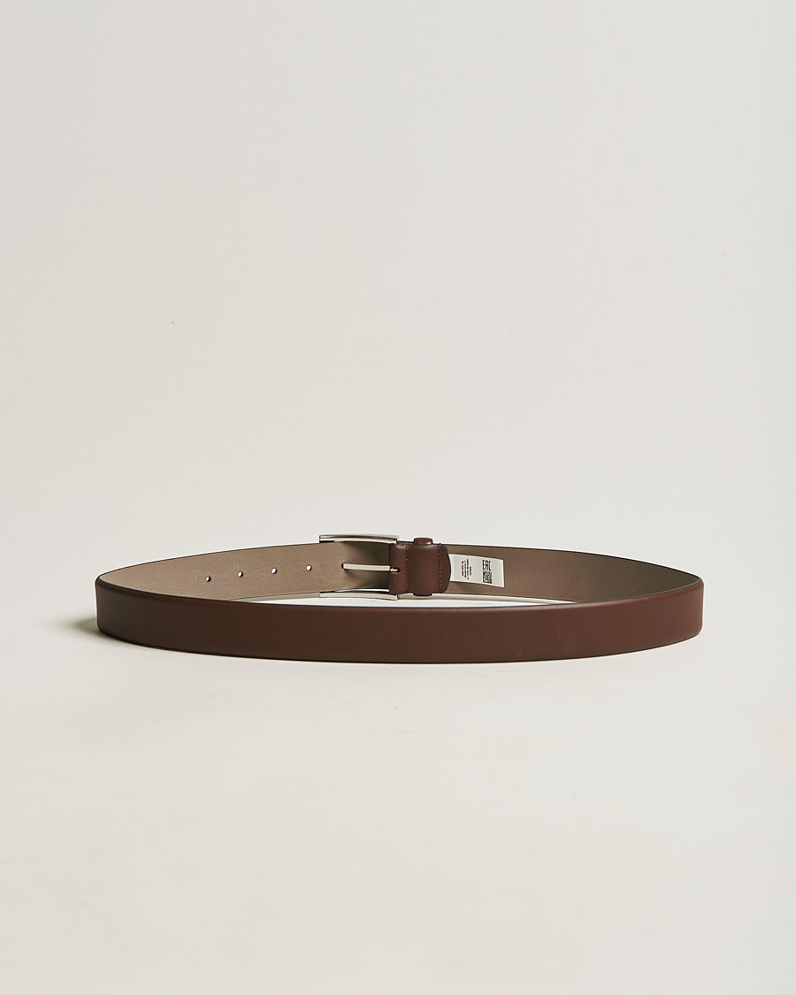 Herren | Bald auf Lager | BOSS BLACK | Barnabie Leather Belt 3,5 cm Medium Brown