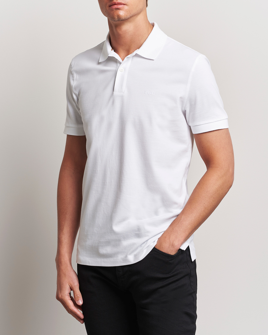 Herren | Poloshirts | BOSS BLACK | Pallas Polo White