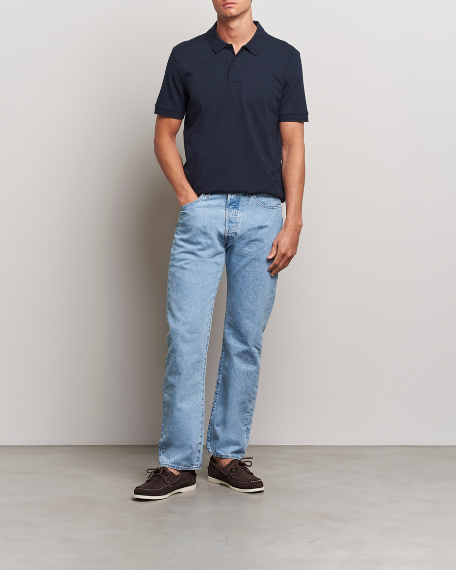 Herren | Poloshirts | BOSS BLACK | Pallas Polo Dark Blue