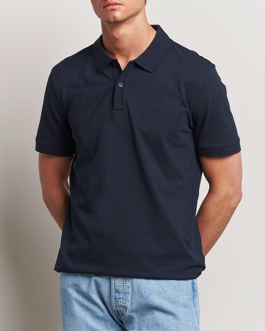 Herren | Poloshirts | BOSS BLACK | Pallas Polo Dark Blue
