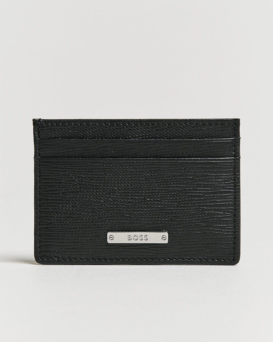 Herren | Geldbörsen | BOSS BLACK | Gallery Leather Credit Card Holder Black