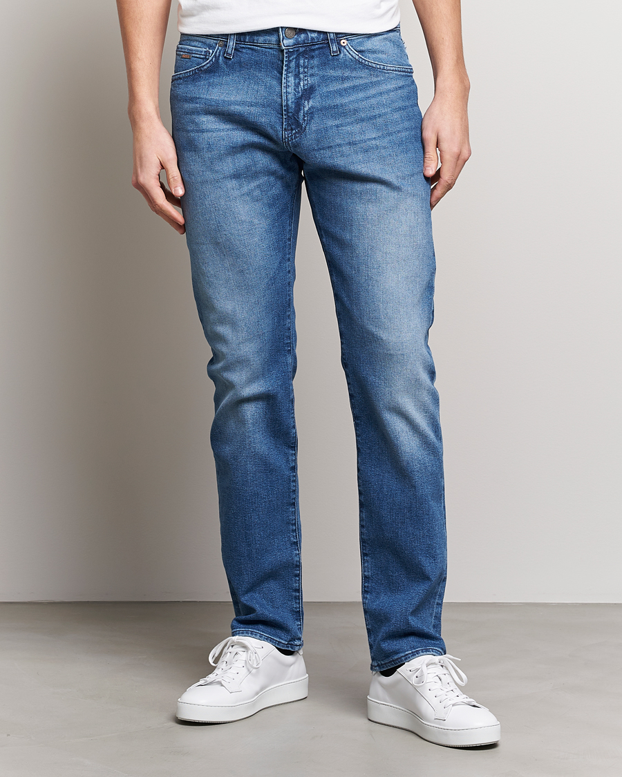 Herren | BOSS Casual | BOSS Casual | Maine Regular Fit Stretch Jeans Bright Blue