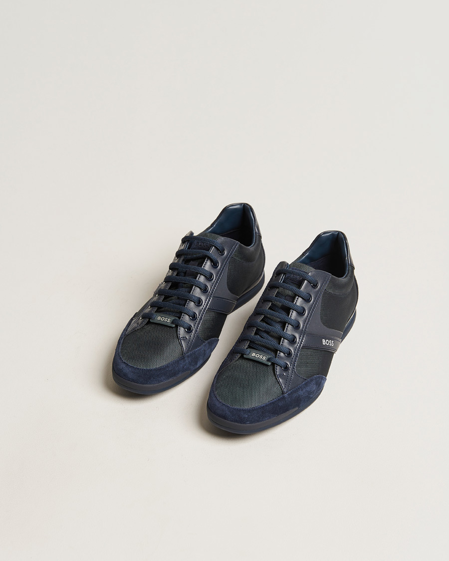 Herren | Sneaker mit niedrigem Schaft | BOSS GREEN | Saturn Low Sneaker Navy