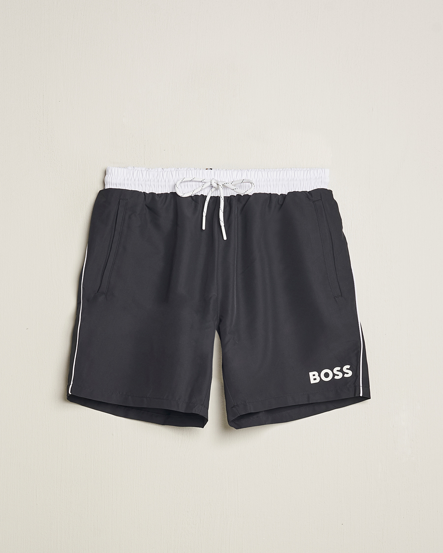 Herren | Badehosen | BOSS BLACK | Starfish Swimshorts Black