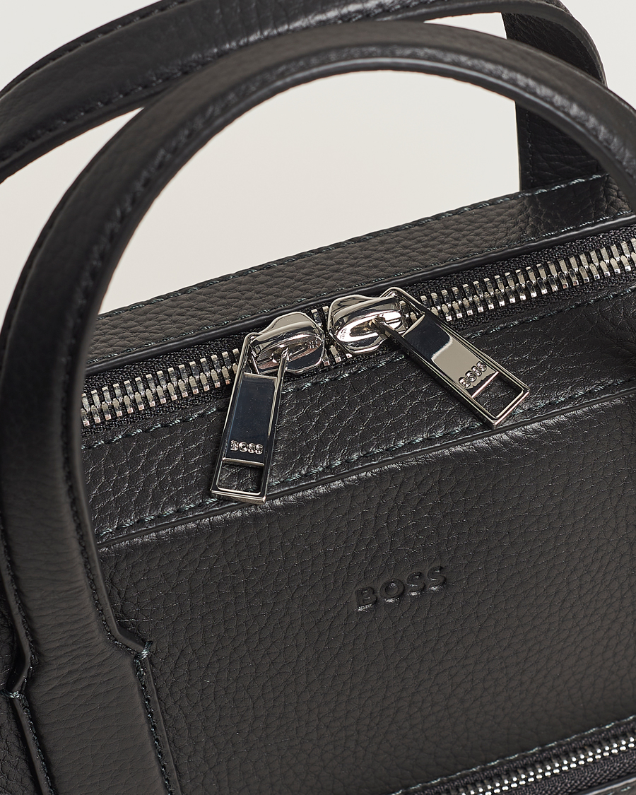 Herren | Taschen | BOSS BLACK | Crosstown Computer Leather Bag Black