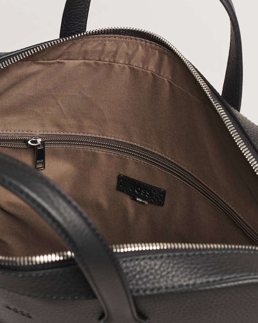 Herren | Taschen | BOSS BLACK | Crosstown Computer Leather Bag Black