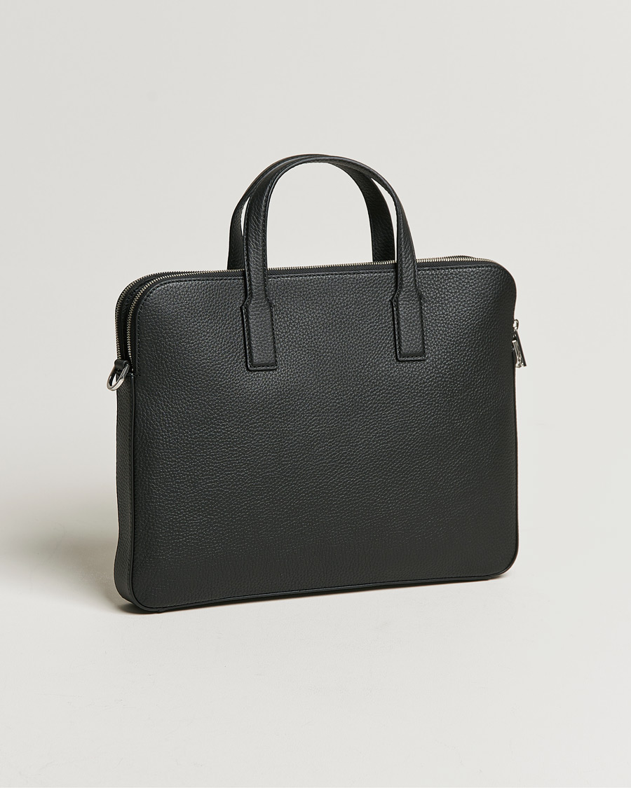 Herren | Taschen | BOSS BLACK | Crosstown Slim Computer Leather Bag Black