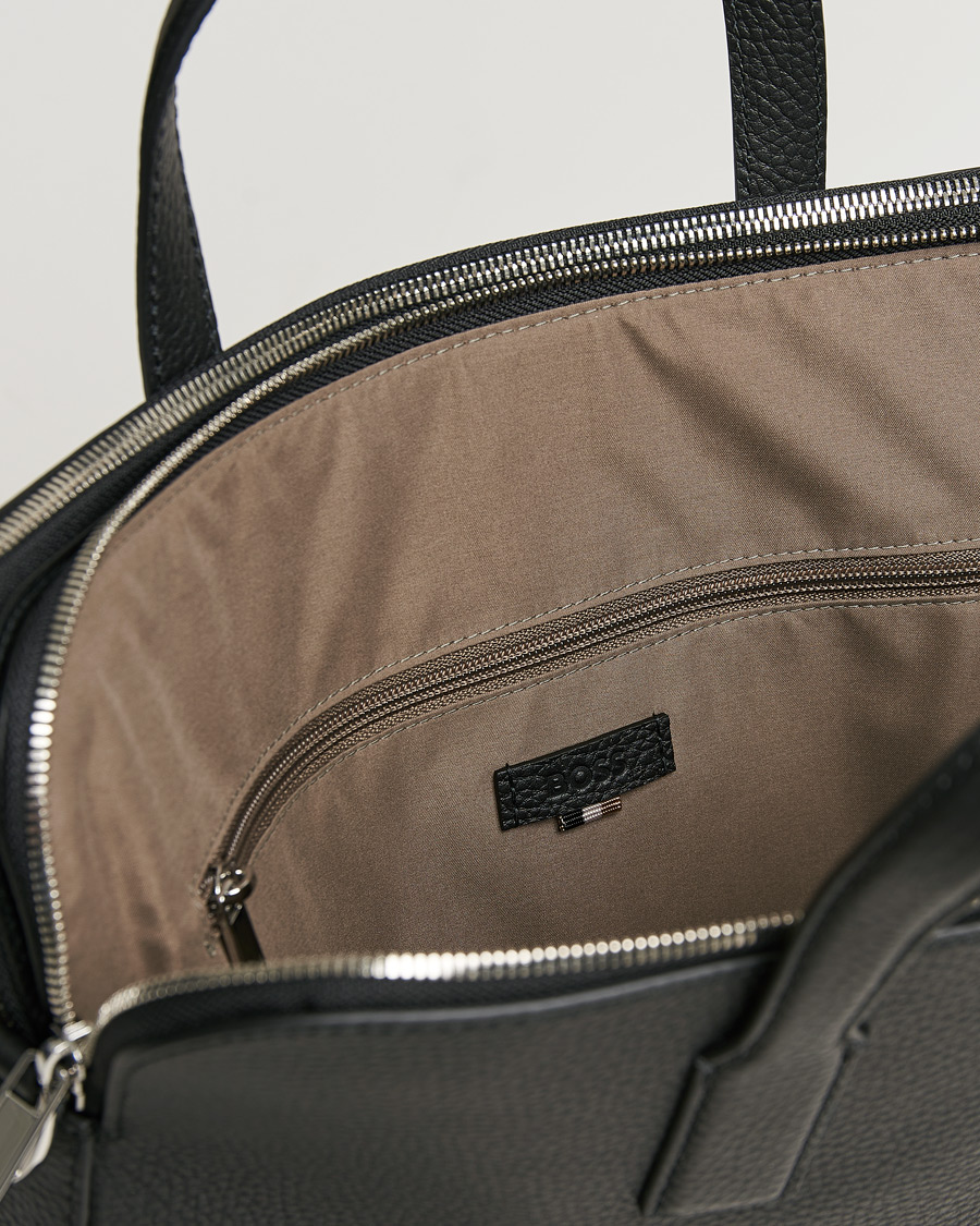 Herren | Taschen | BOSS BLACK | Crosstown Slim Computer Leather Bag Black