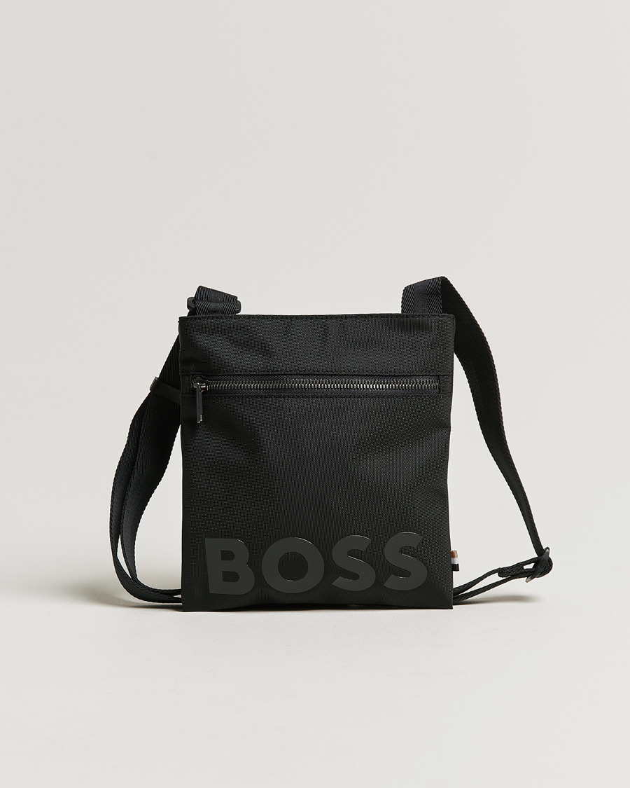Herren | Catch Zip Shoulder Bag Black | BOSS BLACK | Catch Zip Shoulder Bag Black