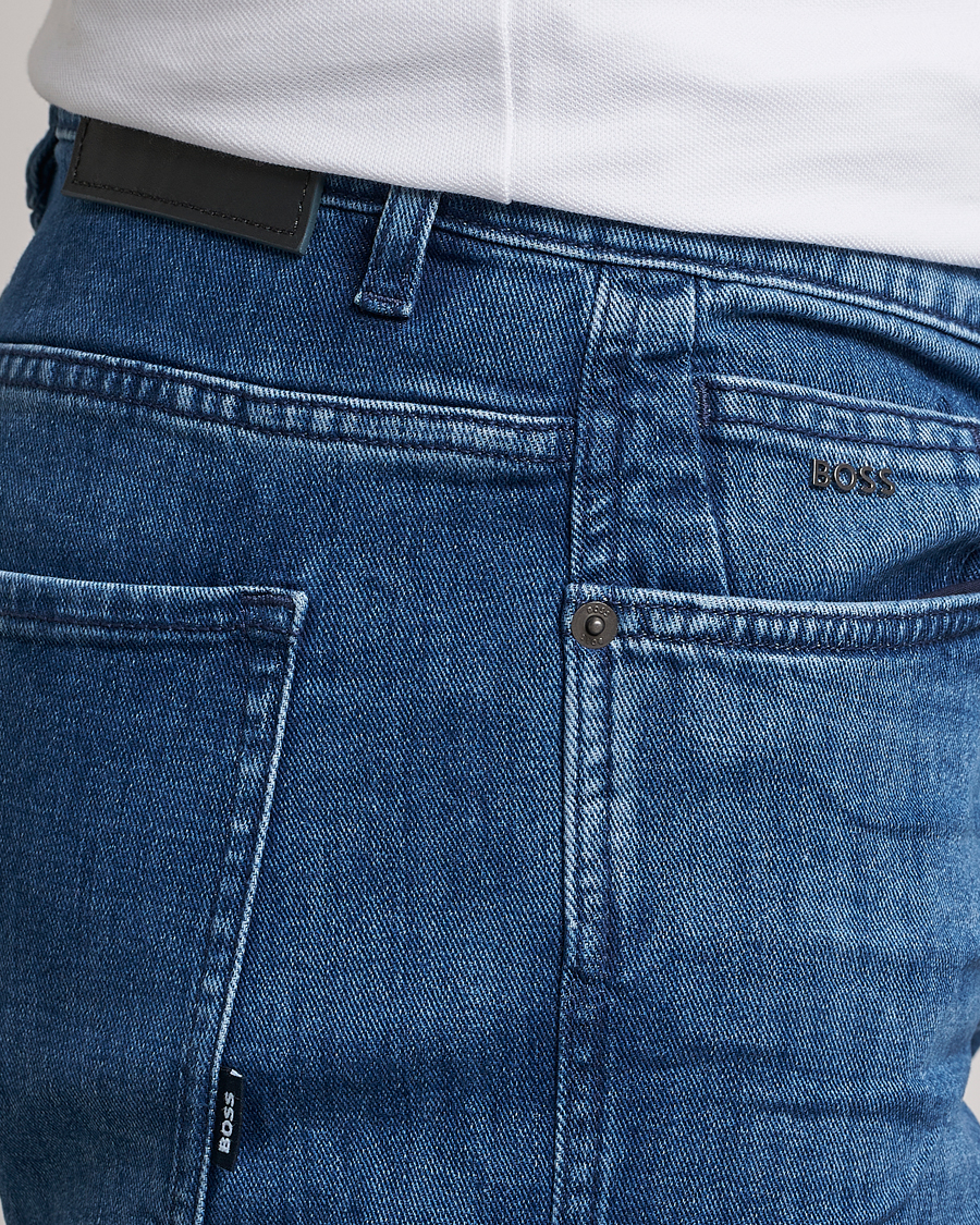 Herren | Jeans | BOSS BLACK | Delaware Slim Fit Stretch Jeans Medium Blue