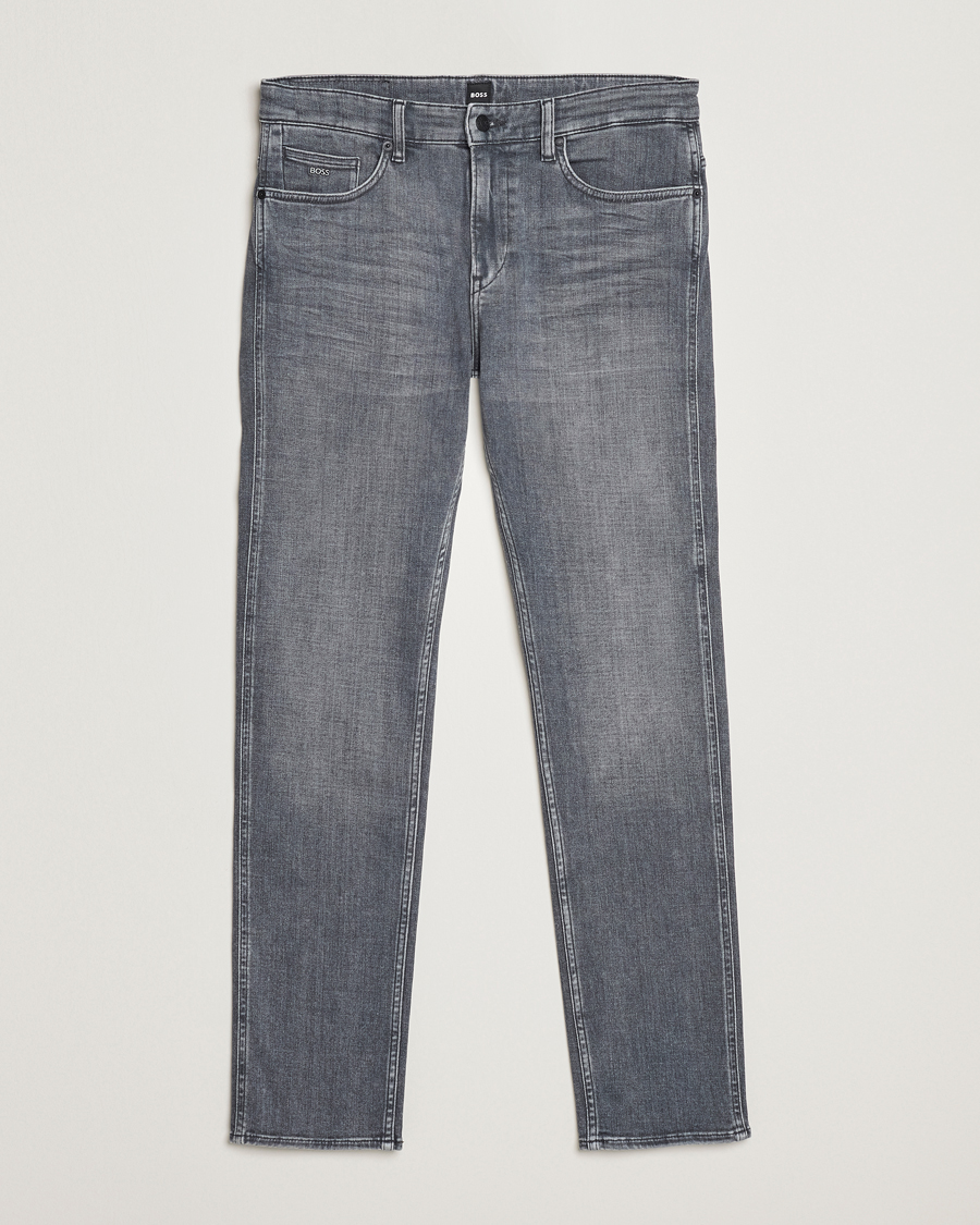 Herren | Jeans | BOSS BLACK | Delaware Slim Fit Stretch Jeans Medium Grey