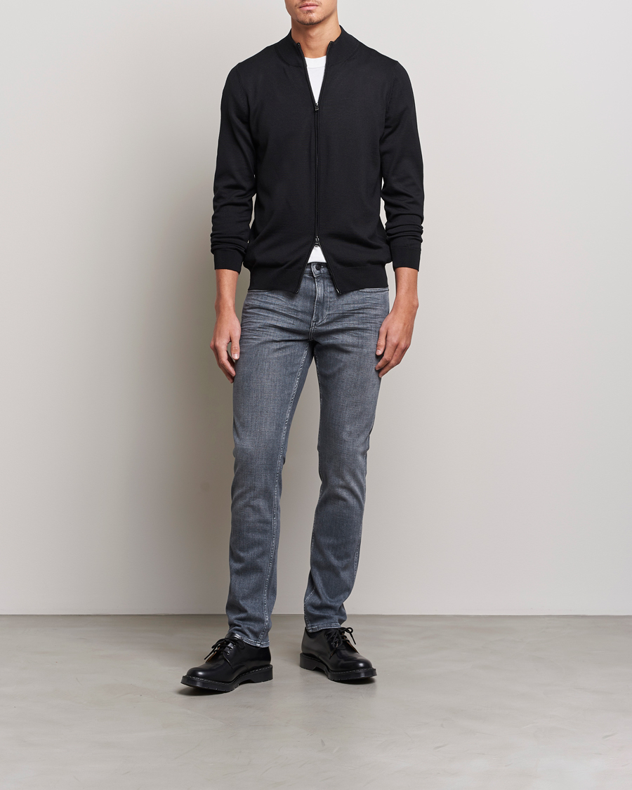 Herren | Jeans | BOSS BLACK | Delaware Slim Fit Stretch Jeans Medium Grey