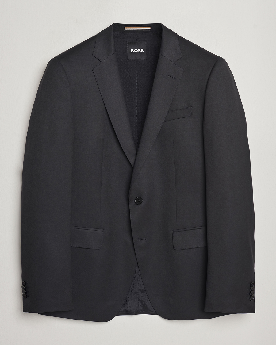 Herren | Anzüge | BOSS BLACK | Huge Slim Fit Wool Blazer Black