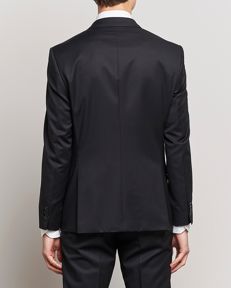 Herren | Sakkos | BOSS BLACK | Huge Slim Fit Wool Blazer Black