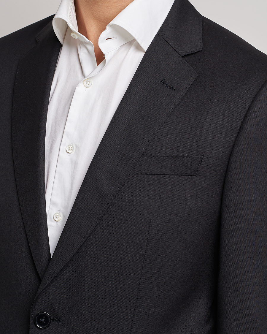 Herren | Sakkos | BOSS BLACK | Huge Slim Fit Wool Blazer Black