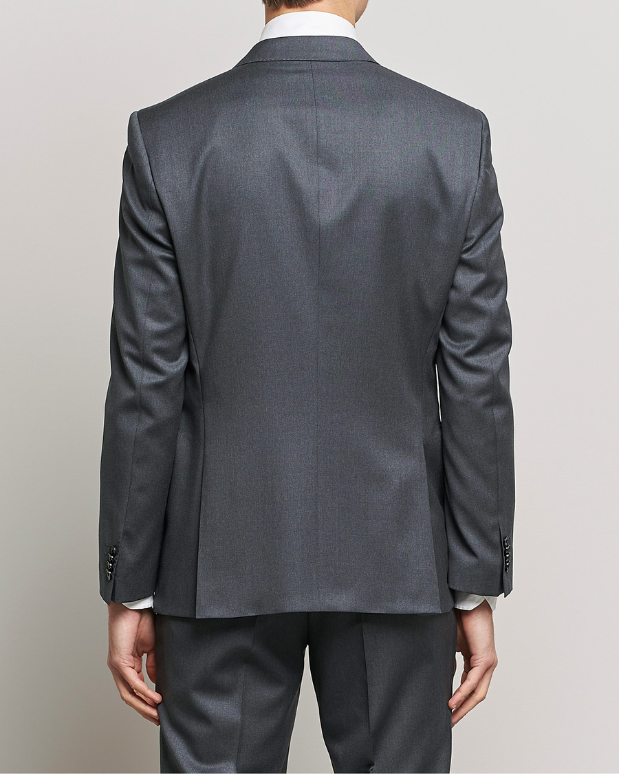 Herren | Sakkos | BOSS BLACK | Huge Slim Fit Wool Blazer Dark Grey