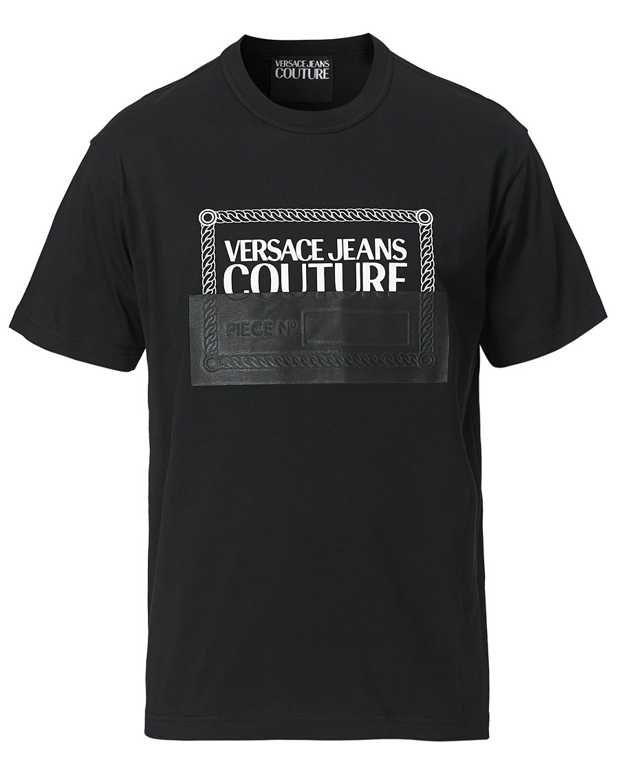 Herren | T-Shirts | Versace Jeans Couture | Piece Nr Tape T-Shirt Black