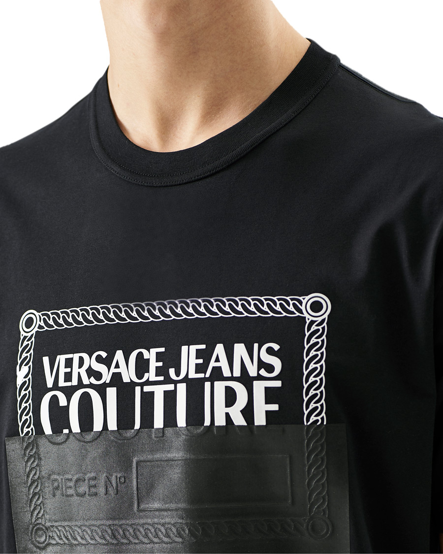 Herren | T-Shirts | Versace Jeans Couture | Piece Nr Tape T-Shirt Black