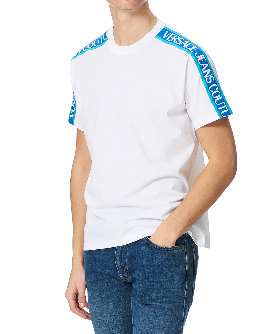 Herren | T-Shirts | Versace Jeans Couture | Tape Logo T-Shirt White