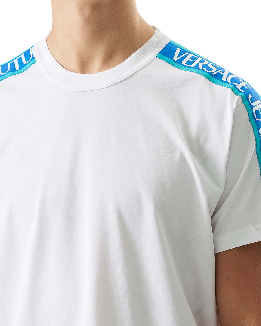 Herren | T-Shirts | Versace Jeans Couture | Tape Logo T-Shirt White