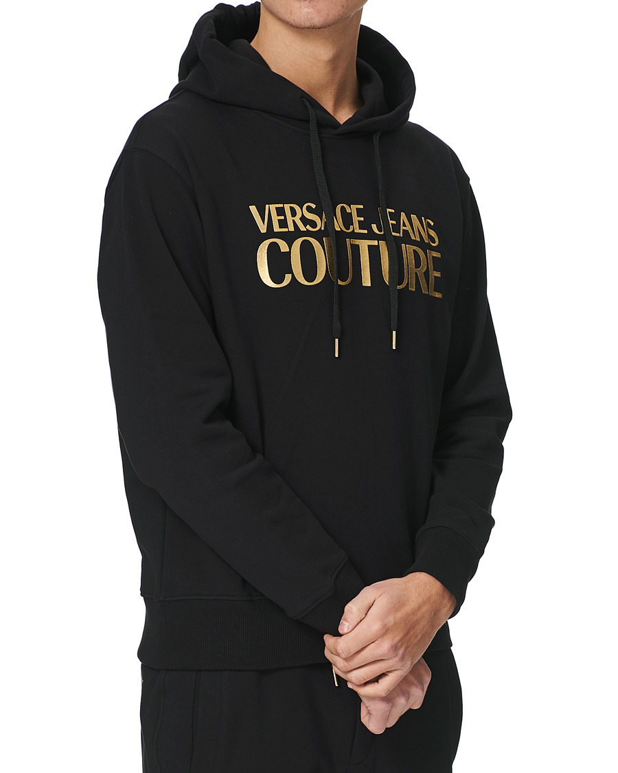 Herren | Pullover | Versace Jeans Couture | Logo Hoodie Black