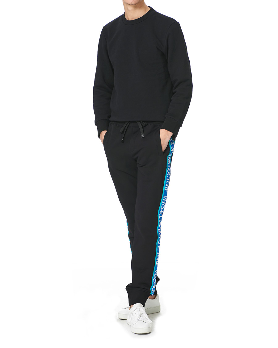 Herren | Hosen | Versace Jeans Couture | Tape Logo Sweatpants Black