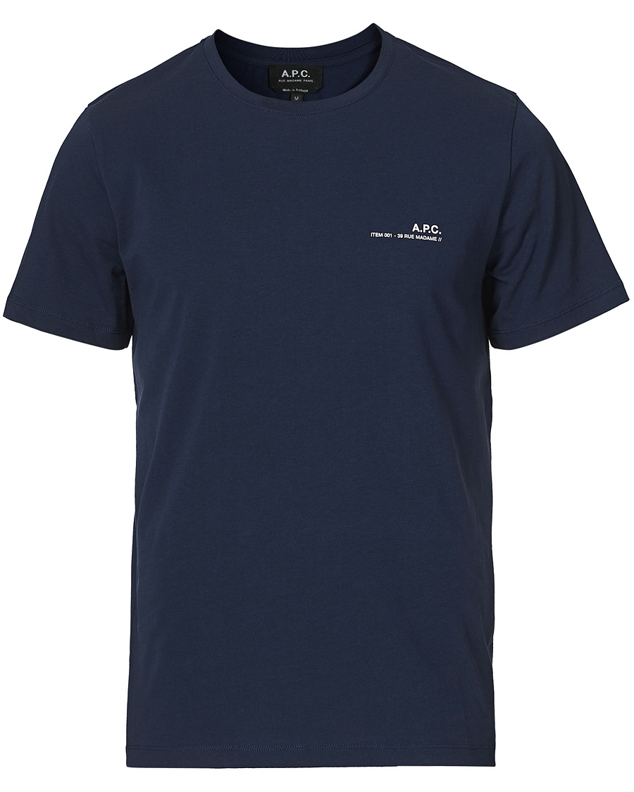 Herren | T-Shirts | A.P.C. | Item Short Sleeve Tee Navy