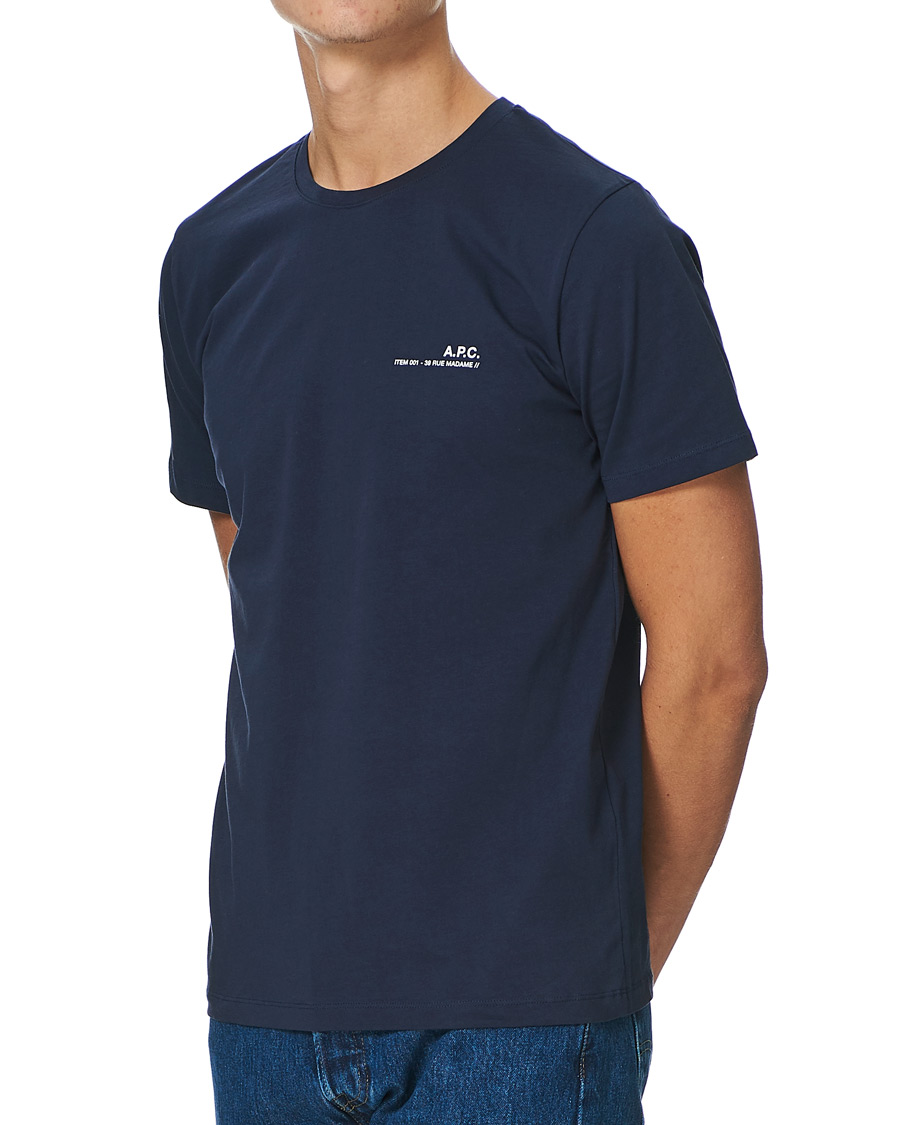 Herren | T-Shirts | A.P.C. | Item Short Sleeve Tee Navy
