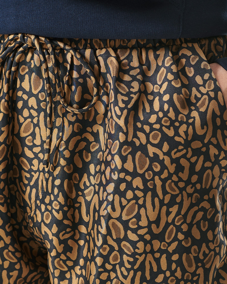 Herren | Shorts | Nanushka | Printed Silk Drawstring Shorts Brown