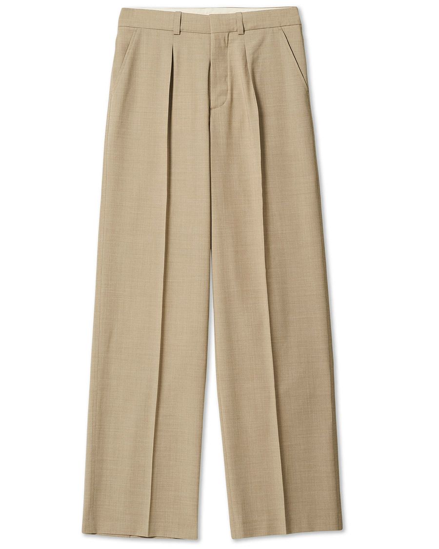 Herren | Hosen | Nanushka | Pleated Wool Trousers Sand