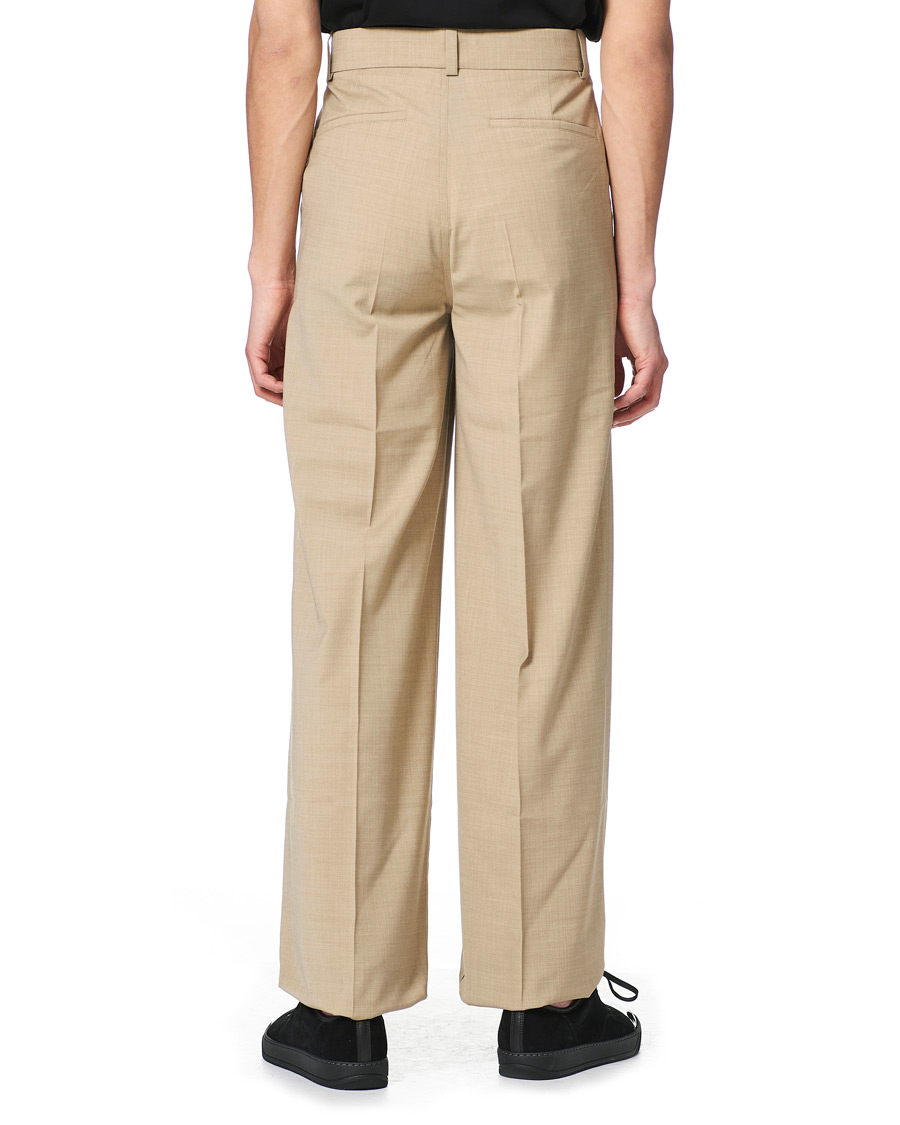 Herren | Hosen | Nanushka | Pleated Wool Trousers Sand