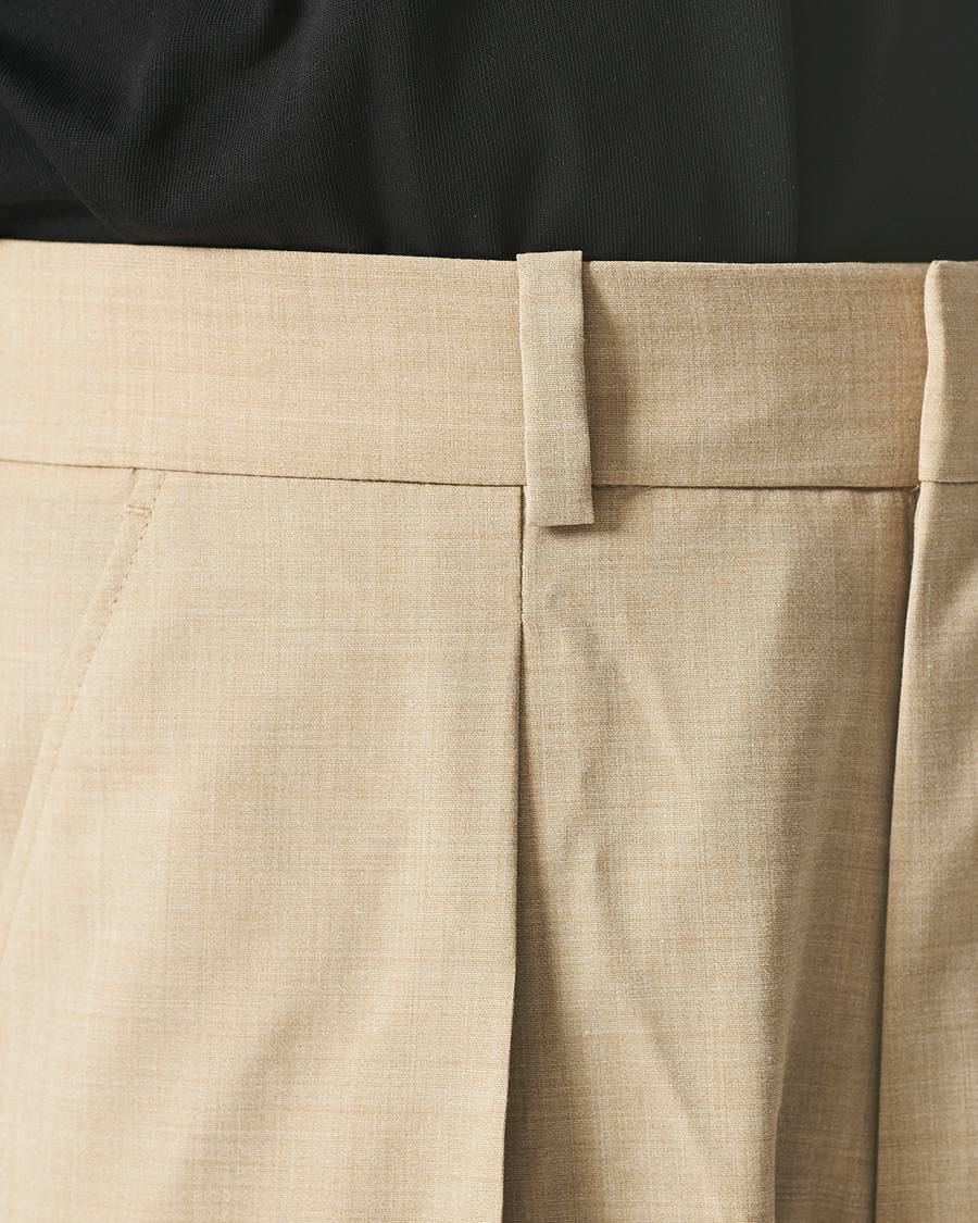 Herren | Hosen | Nanushka | Pleated Wool Trousers Sand