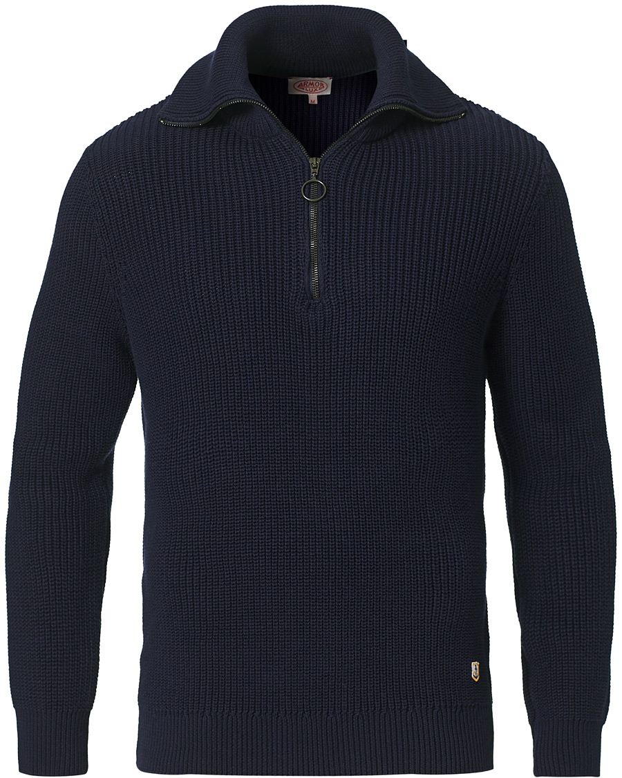 Herren | Pullover | Armor-lux | Pull Camionneur Half Zip Sweater Navire